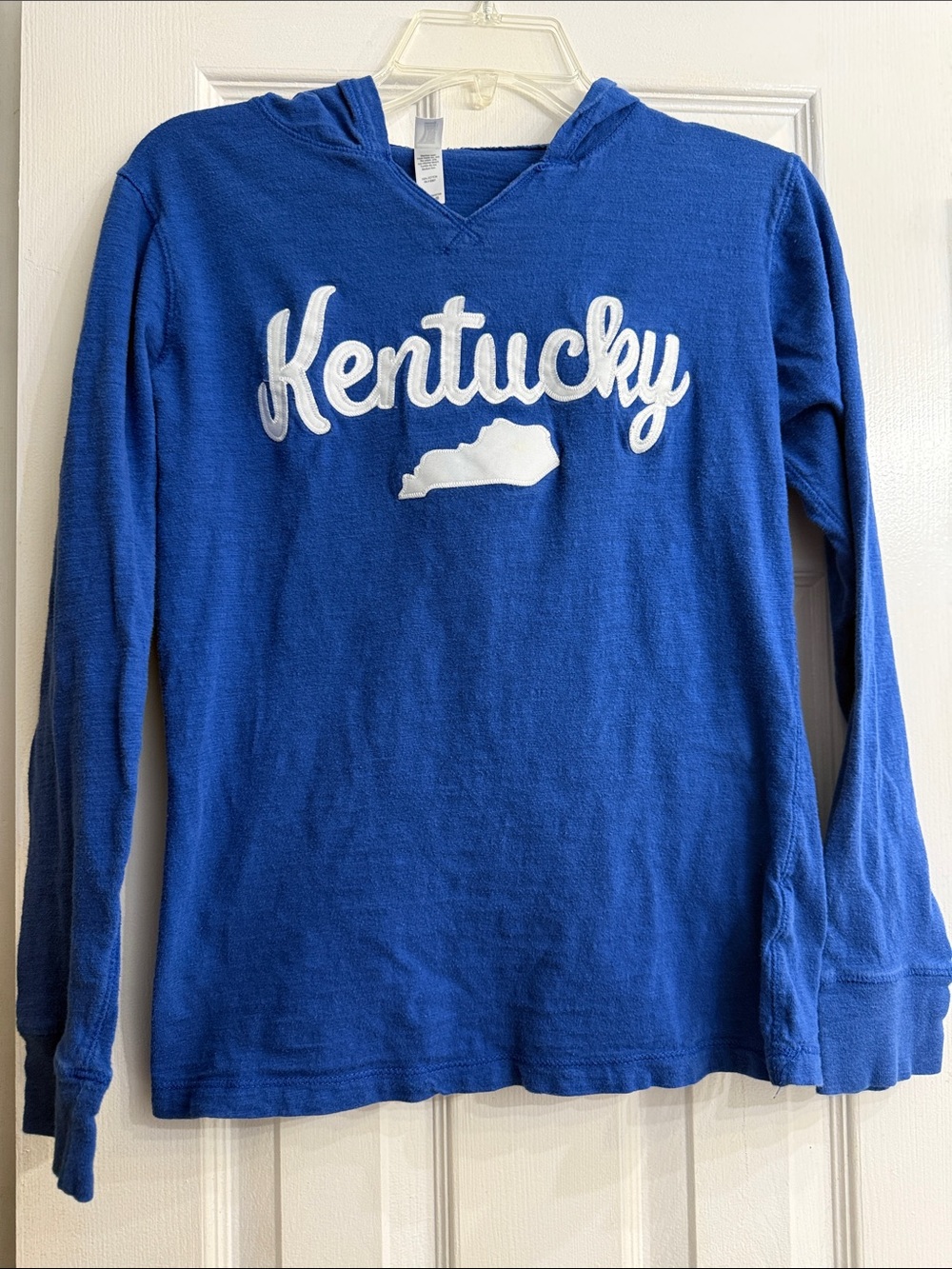 Kids  Kentucky Hooded royal blue Long-Sleeve Top size S